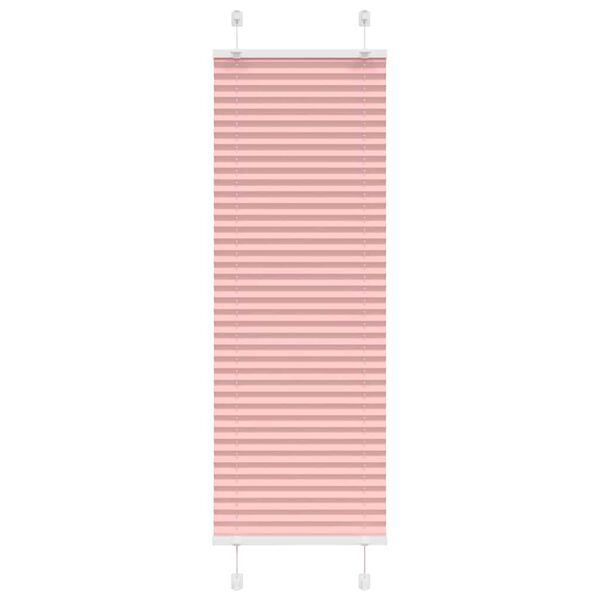 vidaXL Store pliss&eacute; rose 40x100 cm largeur du tissu 39,4 cm polyester
