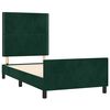 vidaXL Cadre de lit sans matelas vert fonc&eacute; 90x200 cm velours