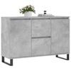 vidaXL Buffet gris béton 101,5x35x70 cm bois d'ingénierie