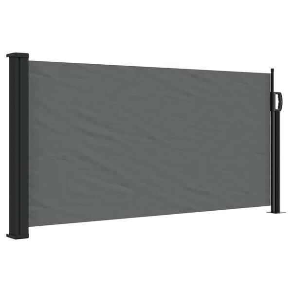 vidaXL Store lat&eacute;ral r&eacute;tractable Anthracite 100 x 500 cm