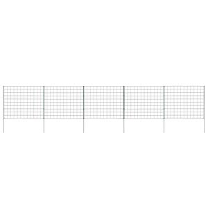 vidaXL Ensemble de cl&ocirc;ture de jardin 77,5x64 cm vert