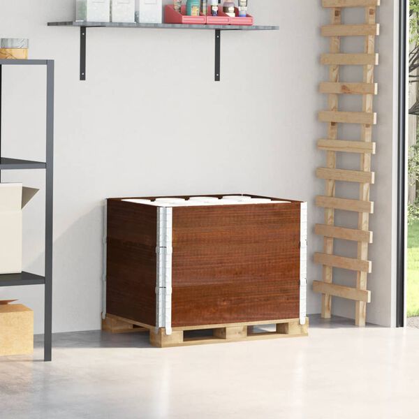 vidaXL Colliers de palette 3 pcs marron 80x60 cm bois de pin solide