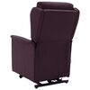 vidaXL Fauteuil de massage Violet Tissu