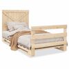 vidaXL Cadre de lit sans matelas avec t&ecirc;te de lit 100x200 cm