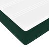 vidaXL Cadre de lit ottoman avec matelas vert fonc&eacute; 200x200 cm velours