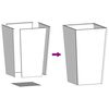 vidaXL Jardini&egrave;res 2 pcs 45x45x75 cm acier r&eacute;sistant aux intemp&eacute;ries