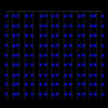 vidaXL Rideaux lumineux &agrave; LED 3x3 m 300 LED Bleu 8 fonctions