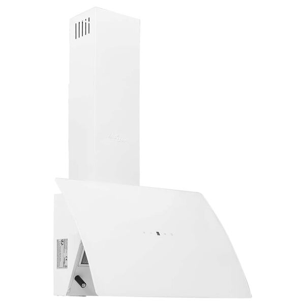 vidaXL Hotte murale 60 cm Acier et verre tremp&eacute; Blanc