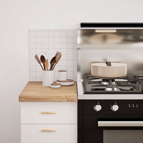 vidaXL Plan de travail de cuisine bois de ch&ecirc;ne massif rectangulaire