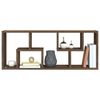 vidaXL Étagère murale Chêne marron 36x16x90 cm Bois d'ingénierie
