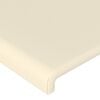 vidaXL T&ecirc;tes de lit 2 pcs Cr&egrave;me 90x5x78/88 cm Similicuir