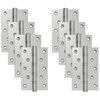 vidaXL Charni&egrave;re 8 pc 130 x 75 x 13 mm Argent&eacute; Acier