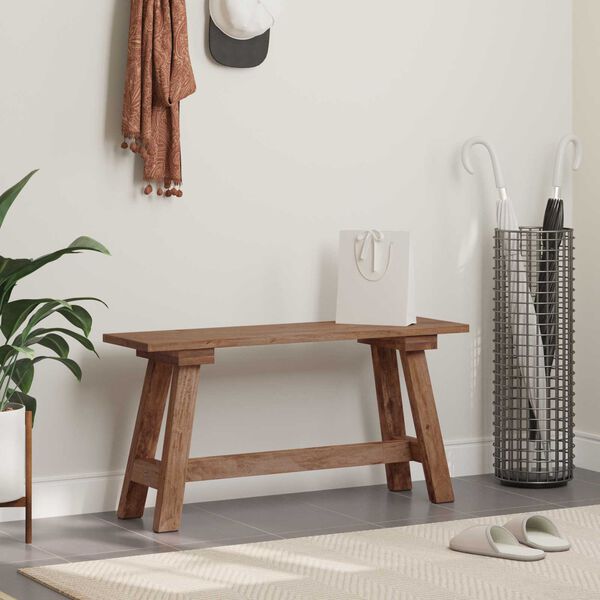 vidaXL banc Naturel 93 x 26 x 45 cm Bois d'Acajou