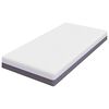 vidaXL Matelas Blanc et Gris 120 x 200 cm Tissu jacquard