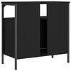 vidaXL Armoire lavabo de salle de bain noir 60x30x60 cm