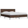 vidaXL Cadre de lit sans matelas ch&ecirc;ne marron 160x200 cm