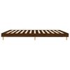 vidaXL Cadre de lit sans matelas chêne marron 200x200 cm