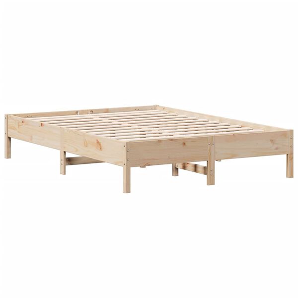 vidaXL Cadre de lit sans matelas 140x200 cm bois massif de pin