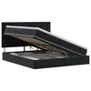 vidaXL Lit avec rangement et matelas Noir 180 x 200 cm Velours