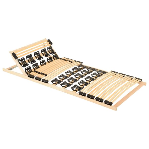 vidaXL Cadre de lit avec 38 lattes t&ecirc;te de lit r&eacute;glable 90x200 cm
