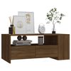 vidaXL Table basse ch&ecirc;ne marron 102x55x42 cm bois d'ing&eacute;nierie