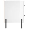 vidaXL Tables de chevet 2 pcs blanc brillant 40x35x47,5 cm