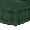 vidaXL Coussin de canap&eacute; sur palette Vert 120 x 80 x 12 cm tissu