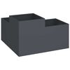 vidaXL Cache-pot de jardin Anthracite 80 x 80 x 48 cm Acier