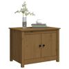 vidaXL Table basse Marron miel 71x49x55 cm Bois massif de pin