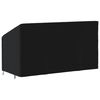 vidaXL Housse de banc 3 places noir 175x85x68/94 cm oxford 420D