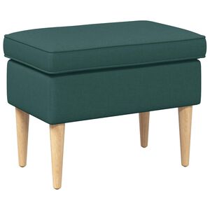 vidaXL Pouf Vert fonc&eacute; 55 x 35 x 41 cm