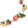 vidaXL Guirlandes de fleurs de Noël 6 pcs rose et champagne 240 cm