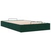 vidaXL Cadre de lit ottoman sans matelas vert fonc&eacute; 120x190 cm velours