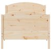 vidaXL Cadre de lit sans matelas 75x190 cm bois de pin massif