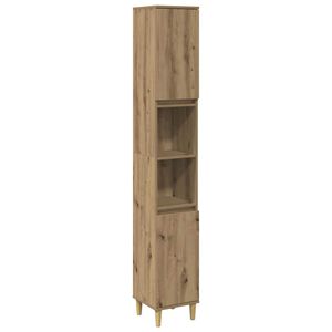 vidaXL Armoire de salle de bain ch&ecirc;ne artisanal 30x30x190 cm