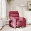 vidaXL Fauteuil inclinable &eacute;lectrique rouge bordeaux velours