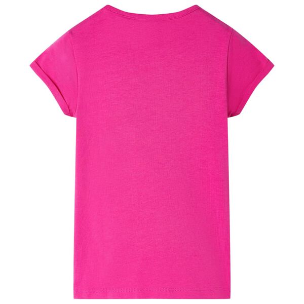 T-shirt pour enfants rose fonc&eacute; 140