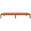 vidaXL Cadre de lit sans matelas cire marron 90x200 cm bois pin massif