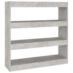 vidaXL Biblioth&egrave;que/S&eacute;parateur de pi&egrave;ce Gris b&eacute;ton 100x30x103 cm
