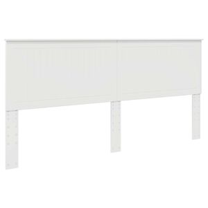 vidaXL T&ecirc;te de lit Blanc Brillant 200 cm Bois d'ing&eacute;nierie
