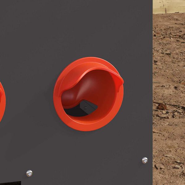 vidaXL Mangeoire pour poules Noir 60,5 x 29 x 51 cm