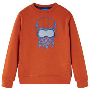 Sweat-shirt pour enfants rouill&eacute; clair 104