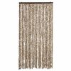 vidaXL Rideau anti-mouches beige et marron 100x200 cm chenille