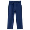 vidaXL Pantalons pour enfants avec cordon de serrage bleu marine 140
