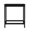 vidaXL Table de bar Noir 100x50x110 cm Bois massif de pin