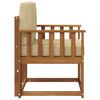 vidaXL Canap&eacute; d&rsquo;ext&eacute;rieur Bois d'acacia massif et polyester Naturel