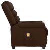 vidaXL Fauteuil de massage Marron Similicuir