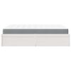 vidaXL Lit avec matelas blanc 160x200 cm bois de pin massif