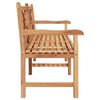 vidaXL Banc de jardin Marron 180 x 60 x 90 cm Bois de teck solide