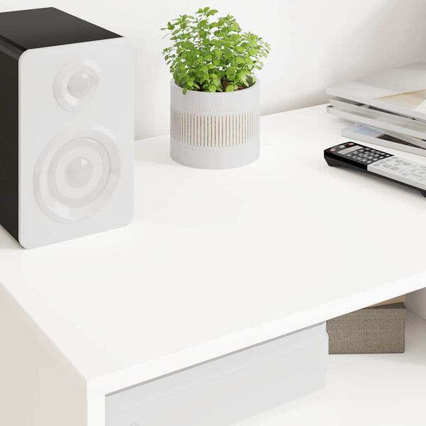 vidaXL Meuble TV avec tiroir Blanc 100 x 48 x 43 cm Bois d'ingénierie